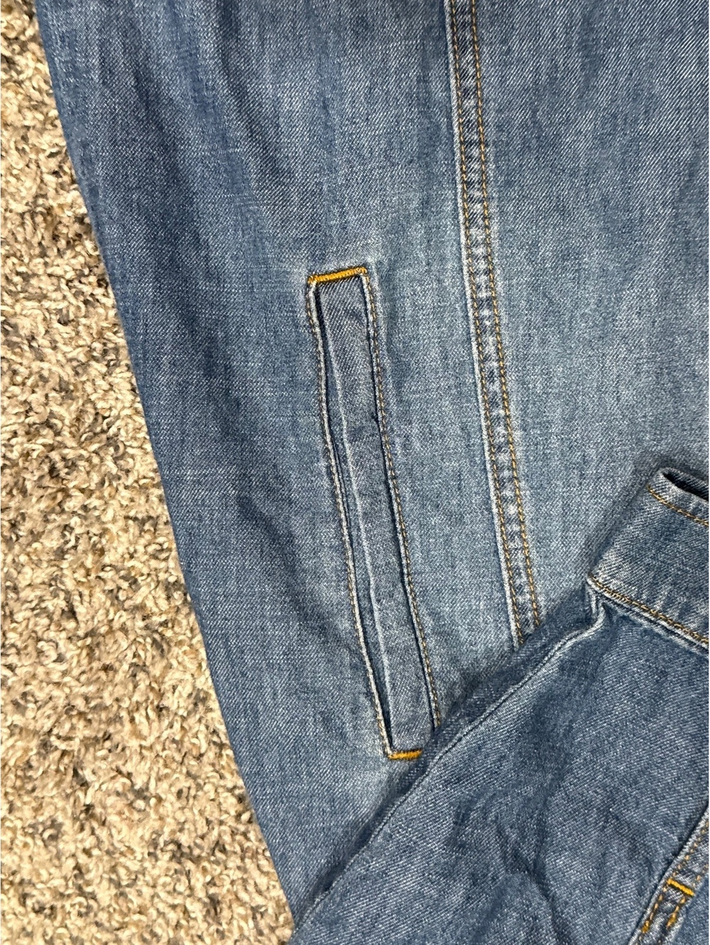 Coldwater Creek Denim Button-Up Long Dress XL - Picture 3 of 5